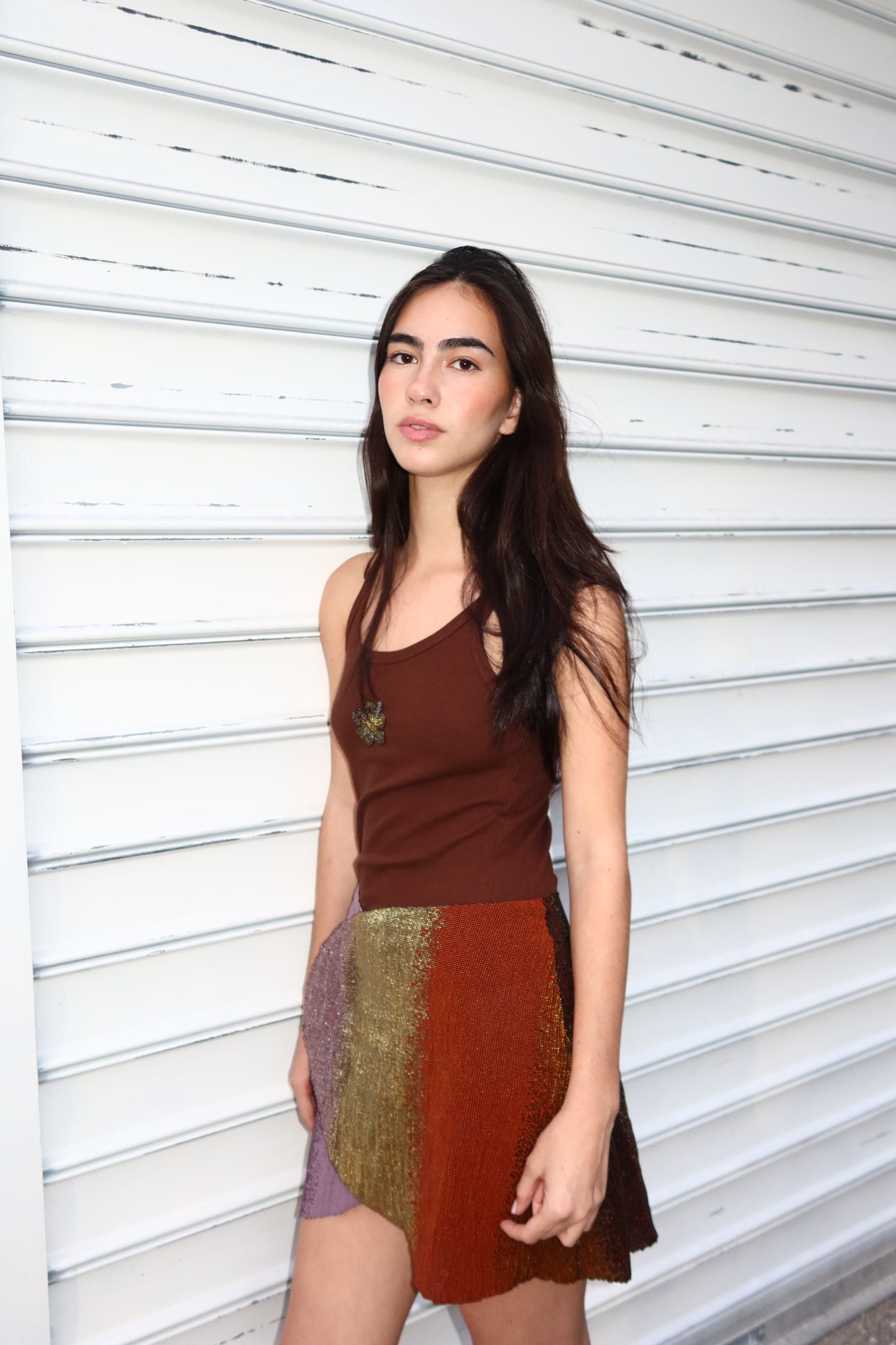 Brown Cayena Tank Top
