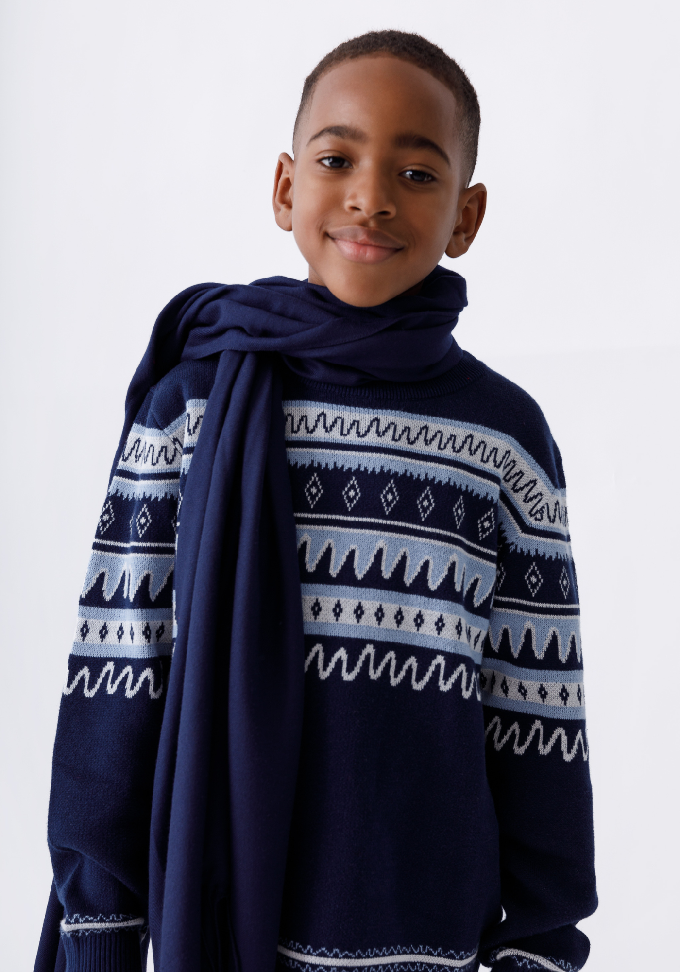 Kids Christmas Blue Sweater