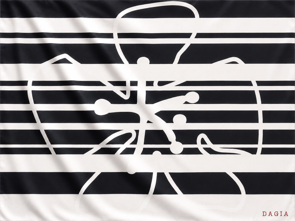 Pareo Black & White Stripe