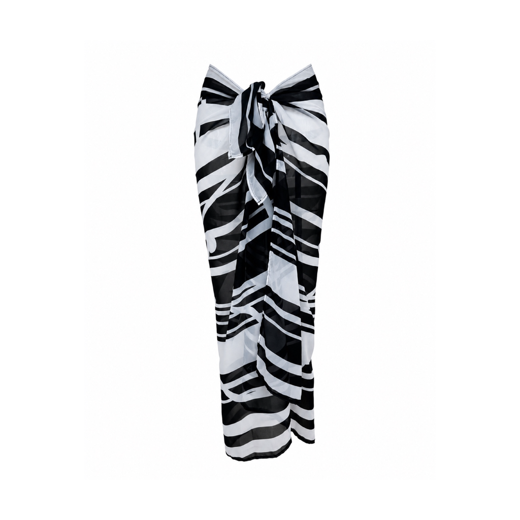 Pareo Black & White Stripe