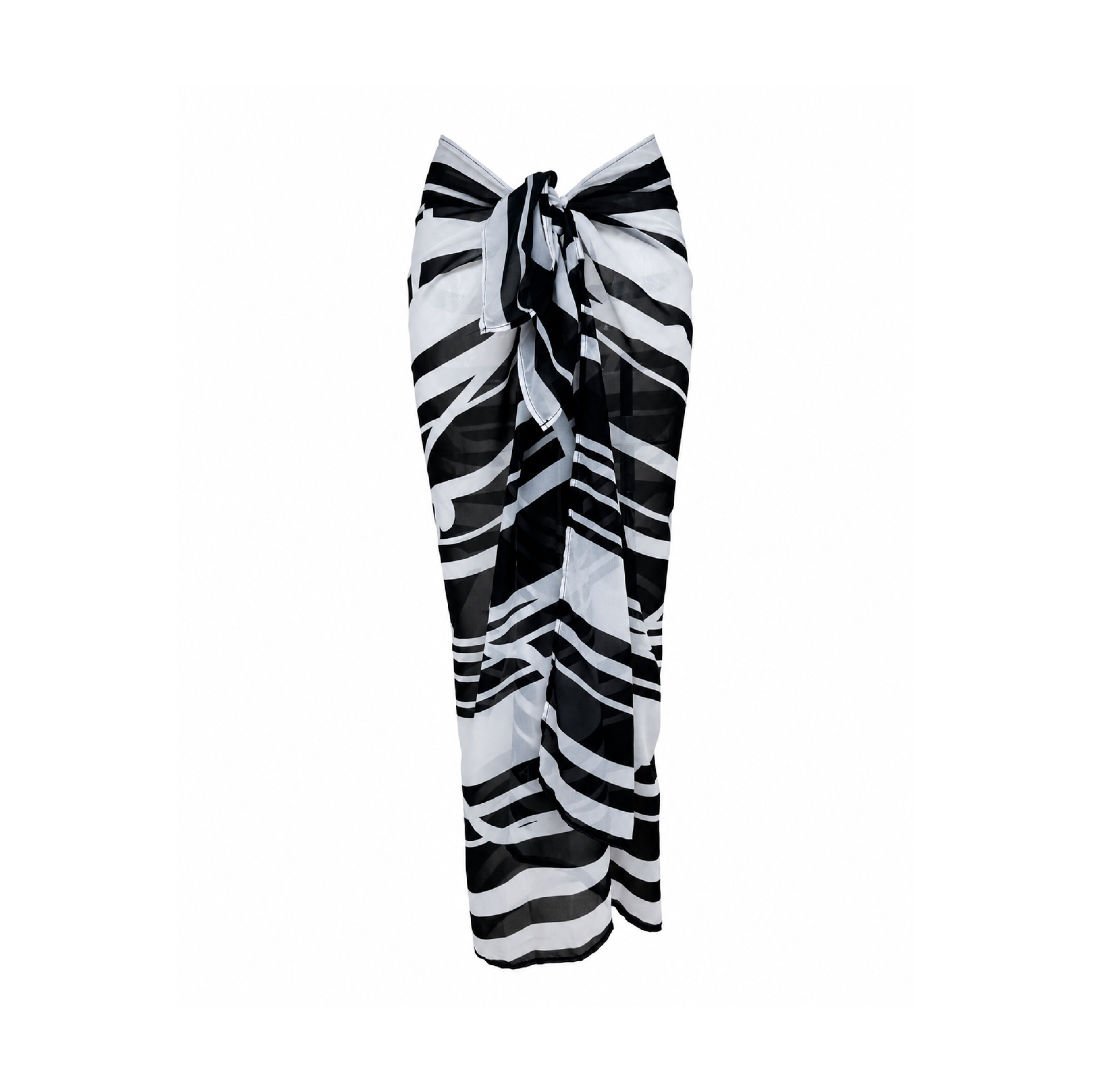 Pareo Black & White Stripe